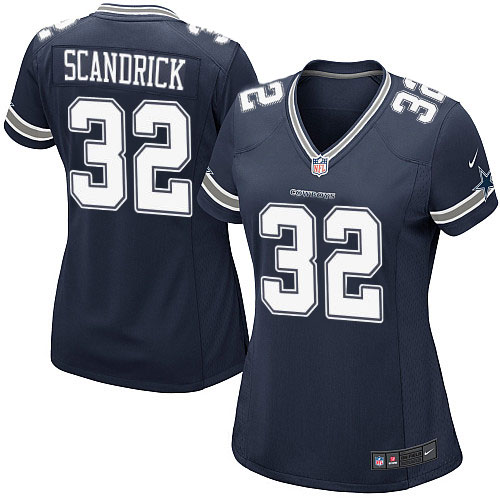 Women's Game Orlando Scandrick Nike Jersey Navy Blue Home - #32 NFL Dallas Cowboys